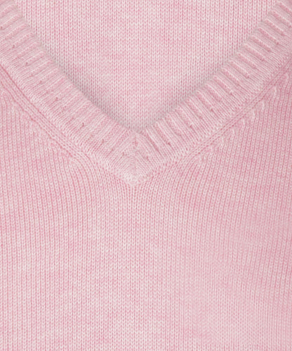 Katoenen V-Hals Pullover |