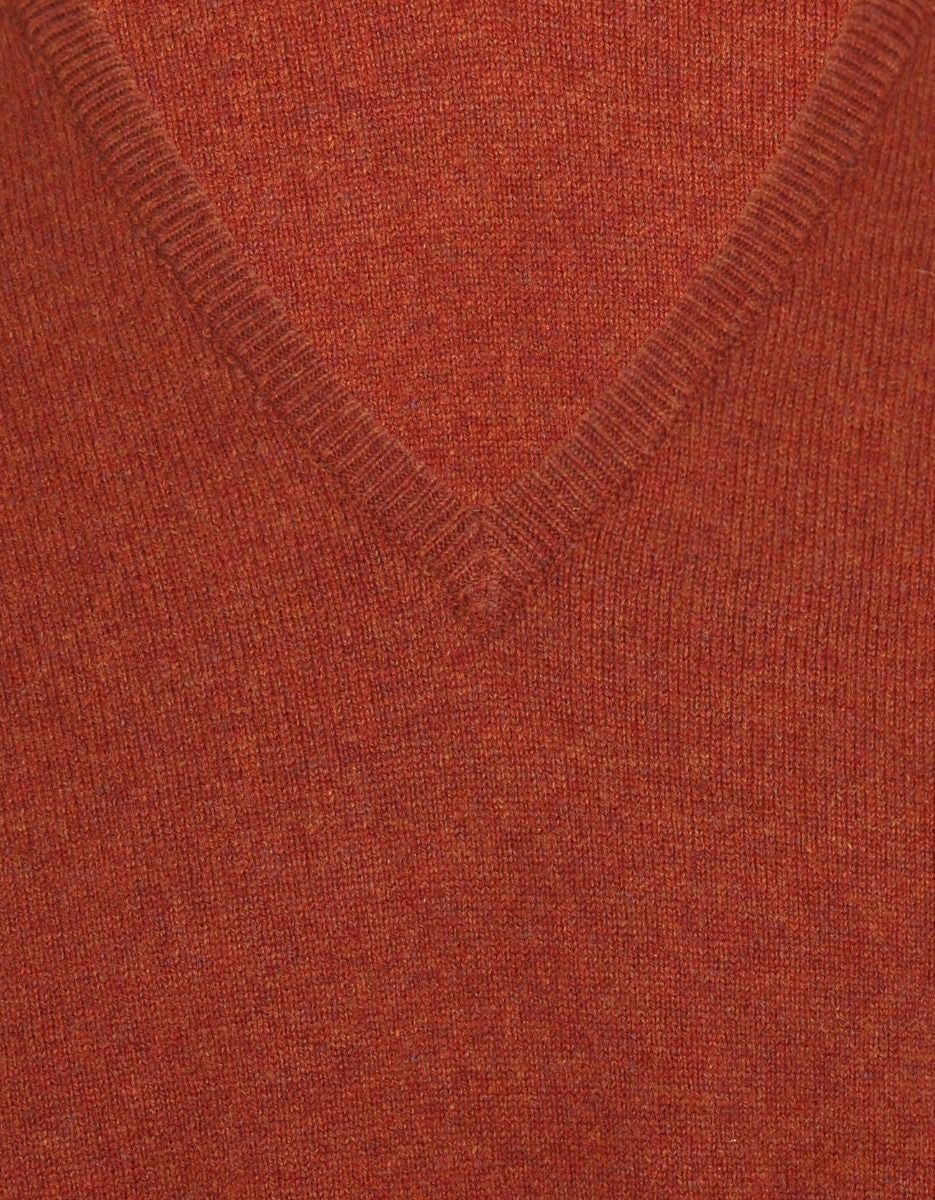 Pullover mit V-Ausschnitt aus Lammwolle *Sale* | Tiger