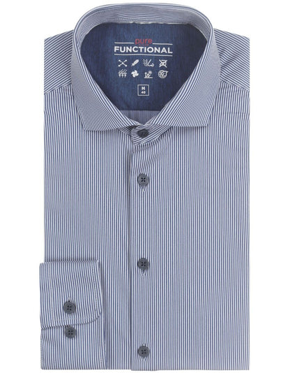 Pure Functional Shirt | Navy stripe