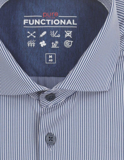 Pure Functional Shirt | Navy stripe
