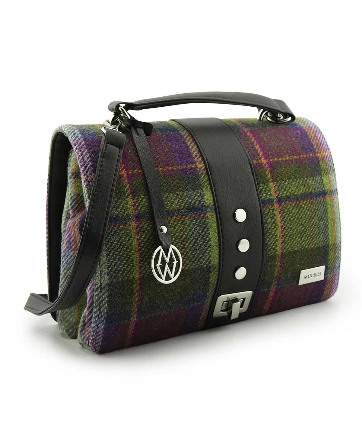 Tas Fiona | Paars Groen Ruit