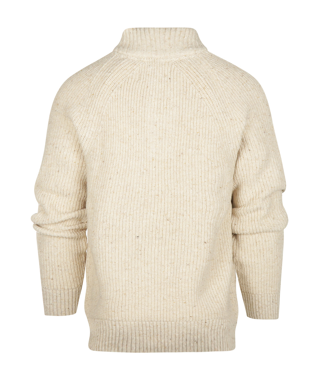 Essentials Fleck Half Zip | Pearl Fleck