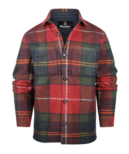 Woodlane Brushed Check Overshirt | Winterberry Tartan