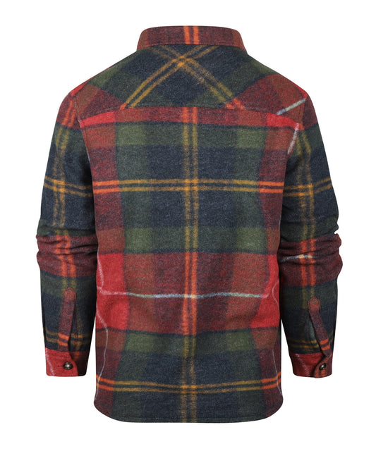 Woodlane Brushed Check Overshirt | Winterberry Tartan