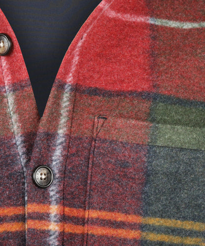 Woodlane Brushed Check Overshirt | Winterberry Tartan
