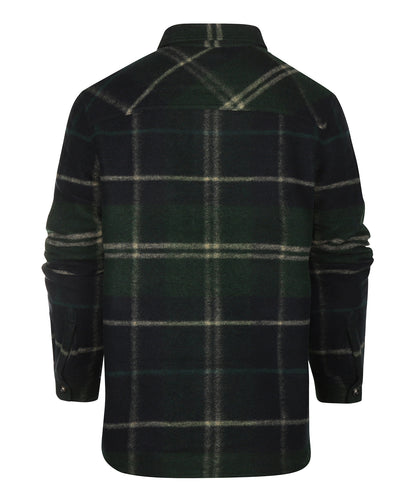 Woodlane Brushed Check Overshirt | Green Loch Tartan