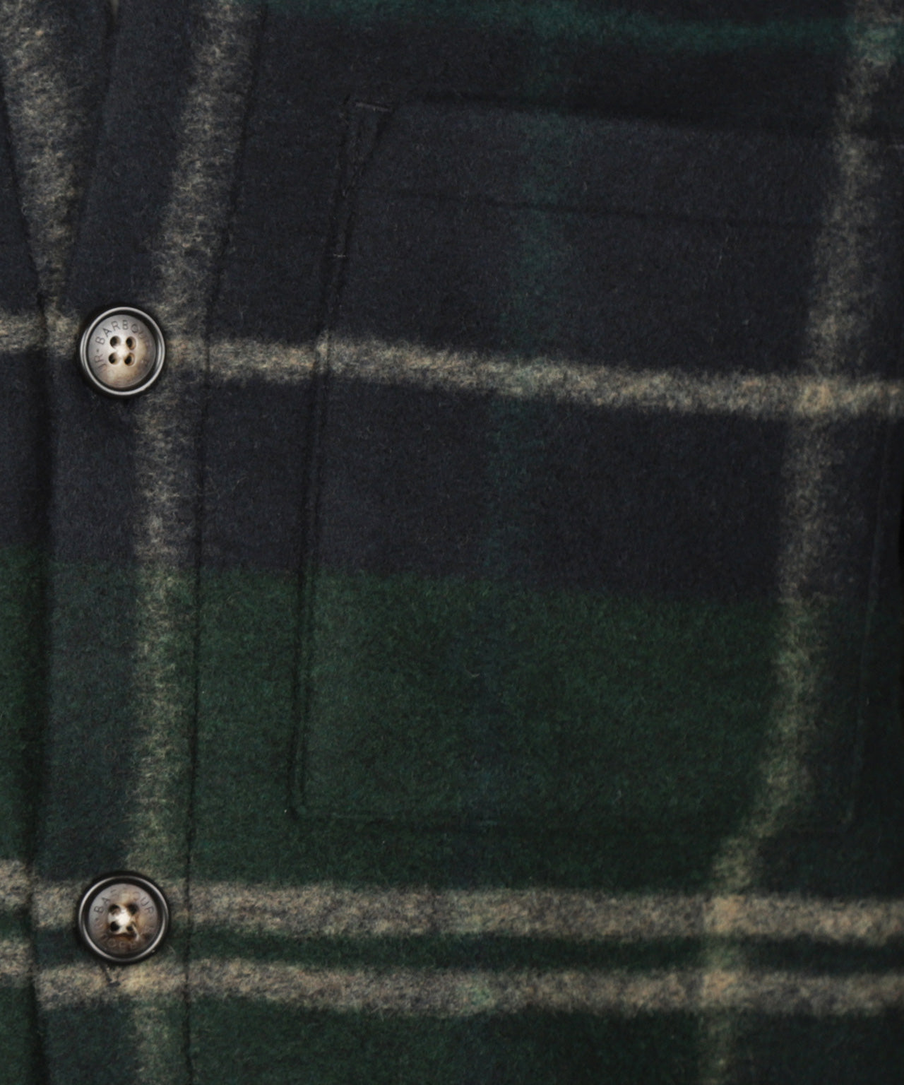 Woodlane Brushed Check Overshirt | Green Loch Tartan
