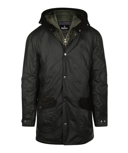 Beaufort Wax Coat Winter | Sage Green