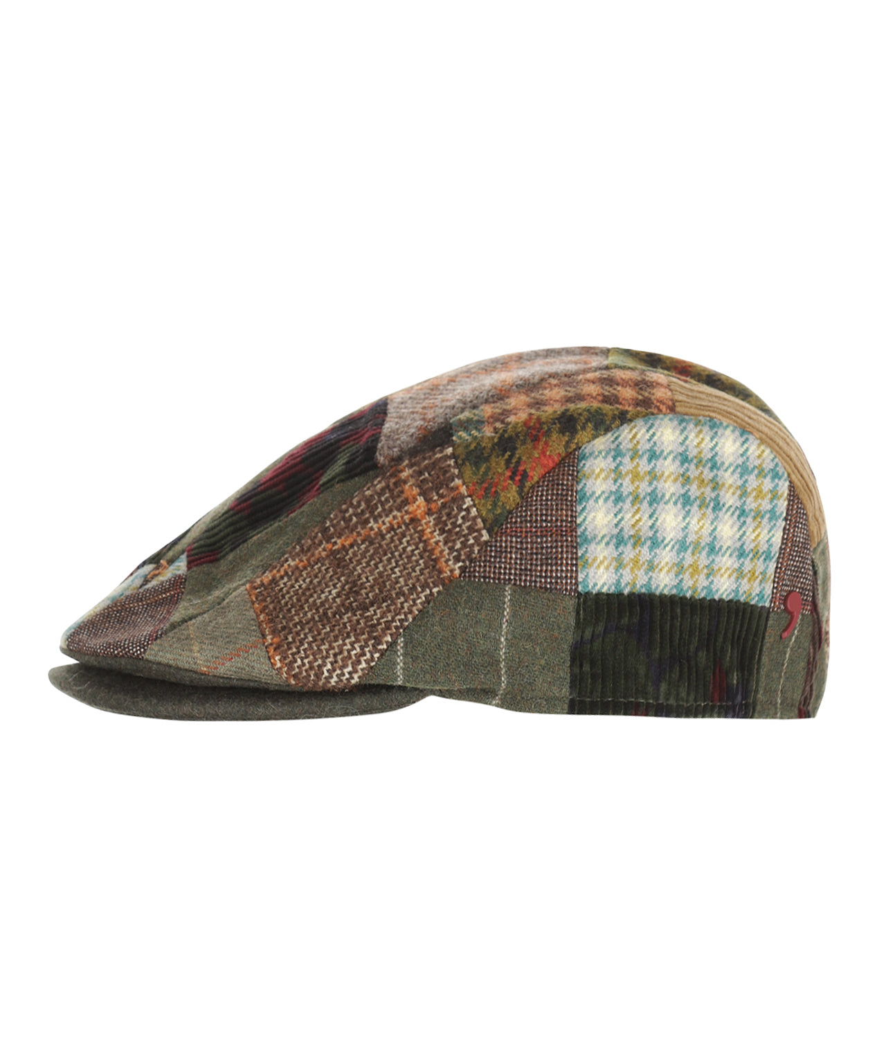 Flatcap Patchwork | Patchwork Bruin Groen