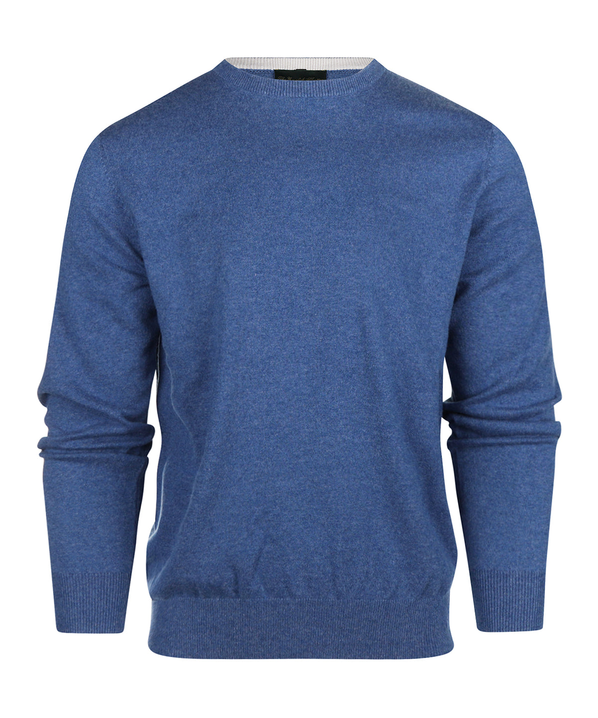 Cashmere Ronde Hals Pullover | Blauw