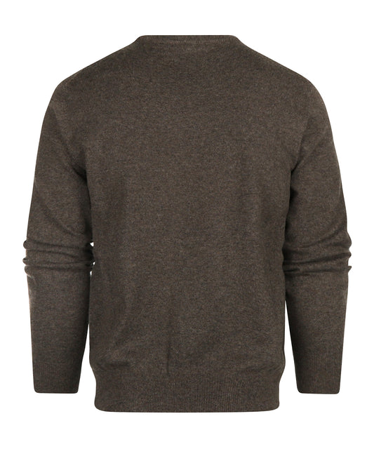 Cashmere Ronde Hals Pullover | Bruin