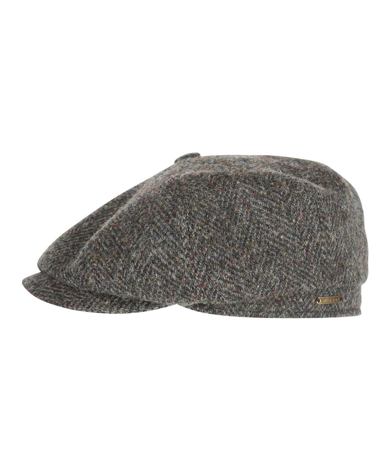 Hatteras Herringbone Harris Tweed | Groen Grijs Visgraat