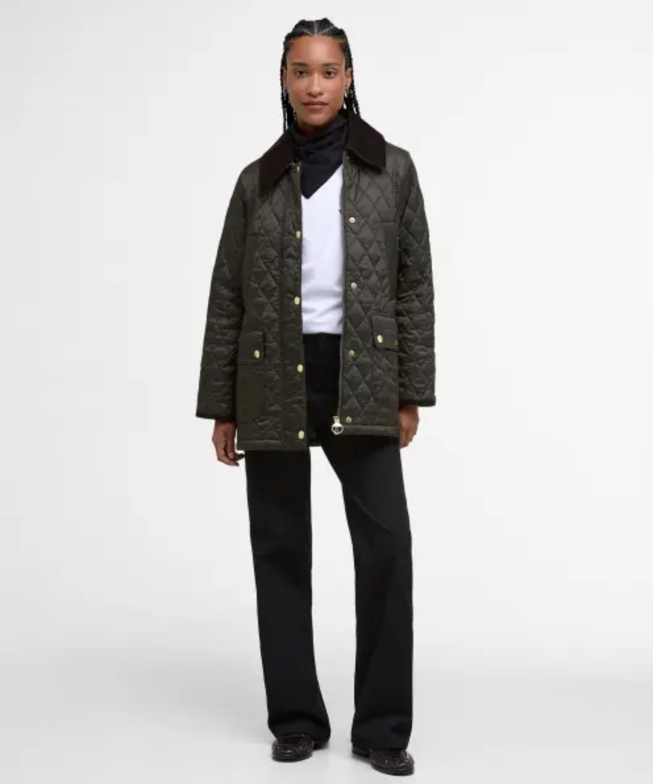Modern Beadnell Quilted Jacket | Sage/Ancient