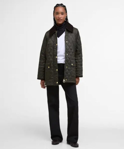 Modern Beadnell Quilted Jacket | Sage/Ancient