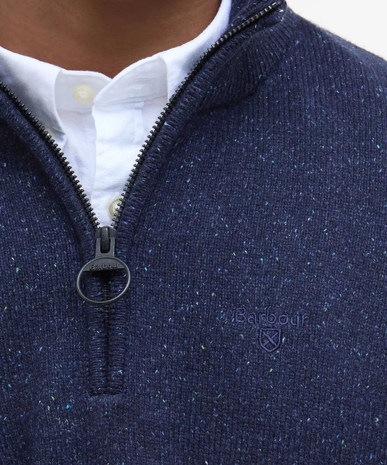 Tisbury Pullover mit hohem Reißverschluss | Marineblau