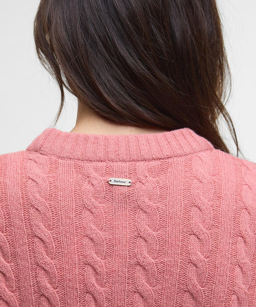 Barbour Dames Belford Knited Jumper | Roze