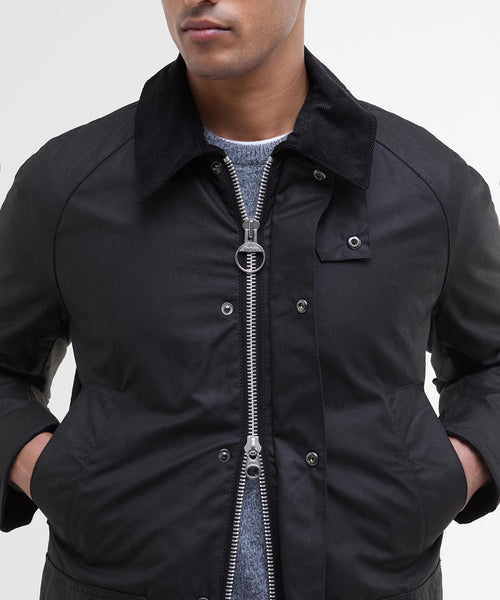Wax jacket Ashby | Zwart