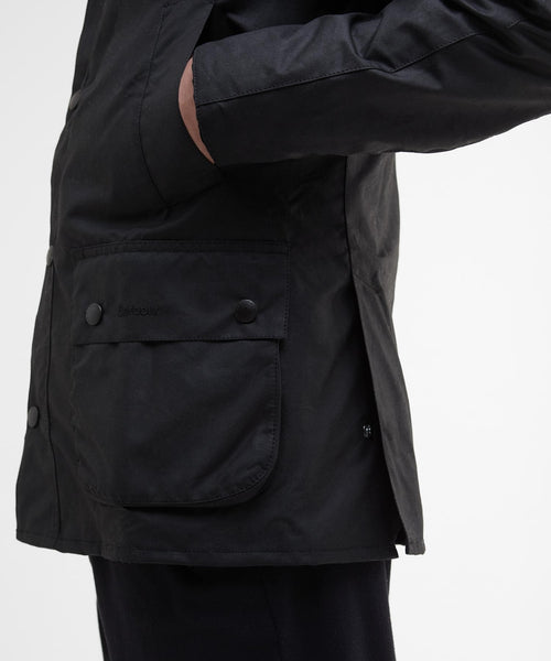 Wax jacket Ashby | Zwart