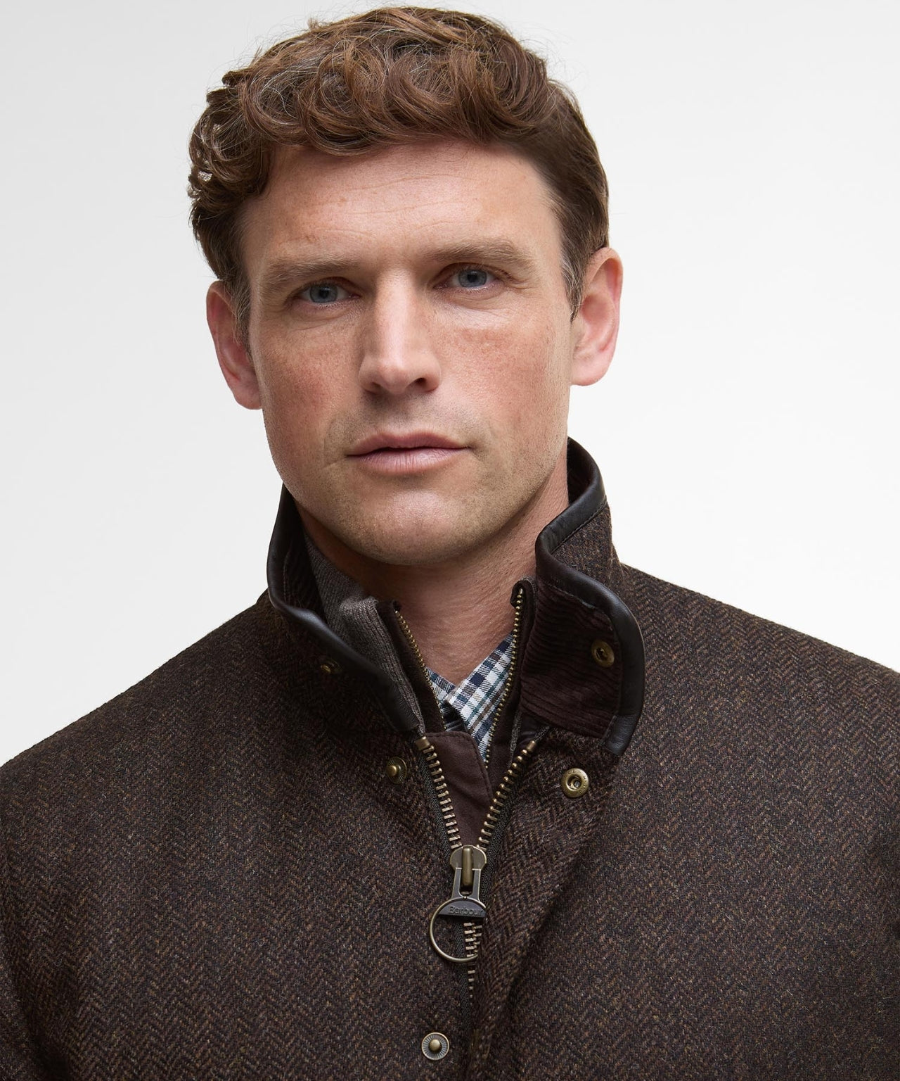 Barbour Hereford Tweed-Wolljacke | Braun