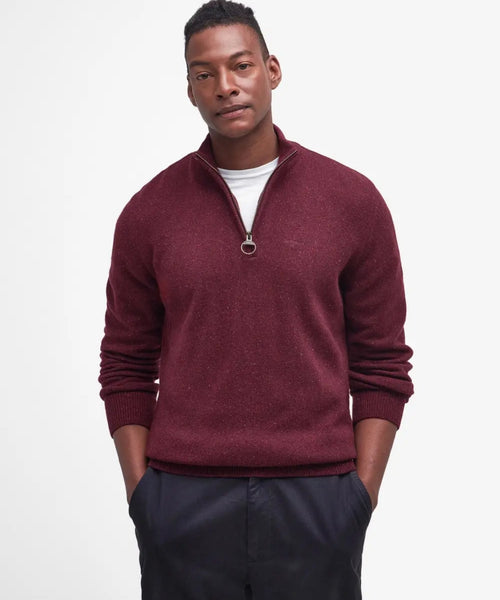 Trui Tisbury hoge rits | Bordeaux Rood