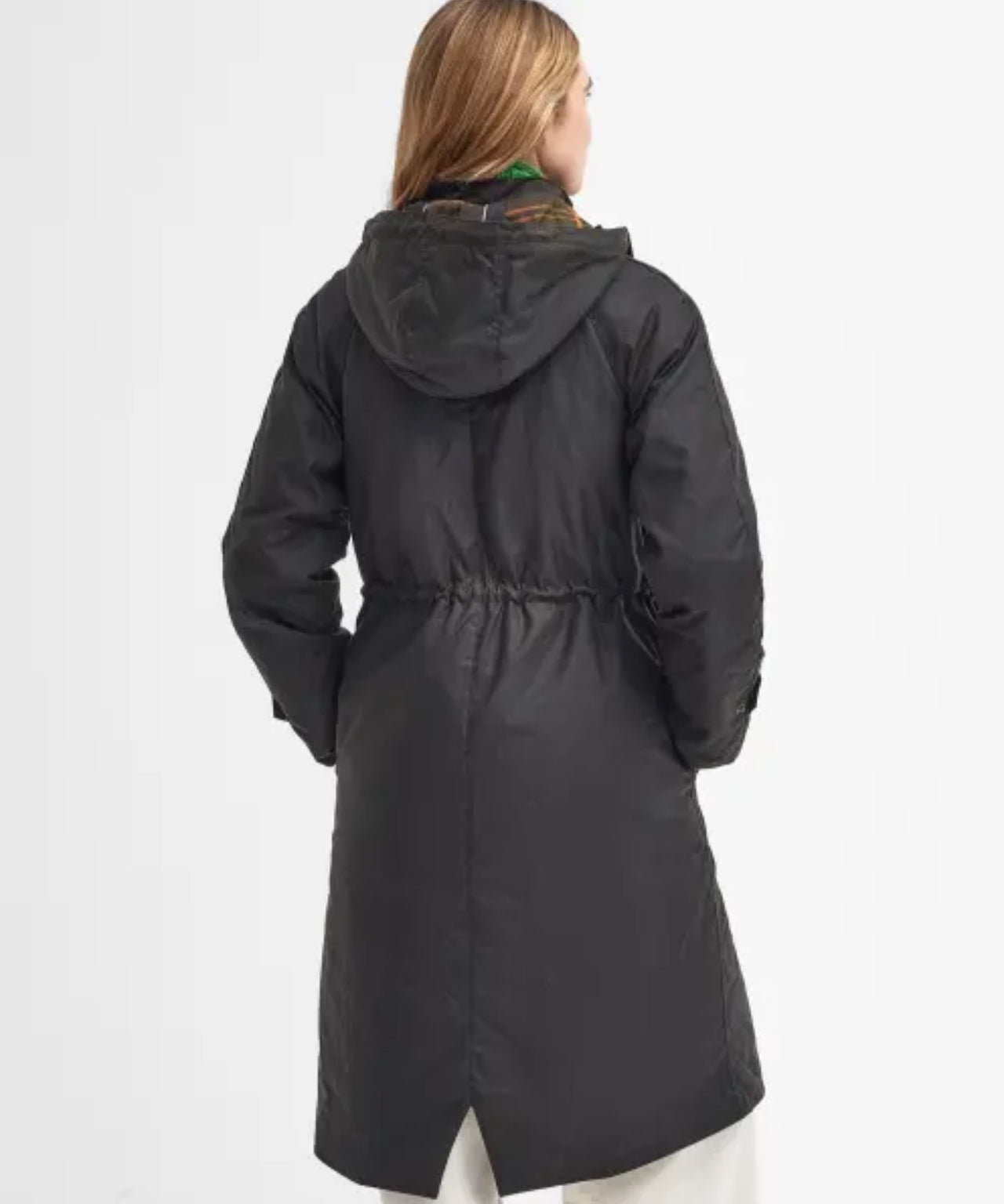 Barbour Long Cannich Wachsjacke Damen | Grün