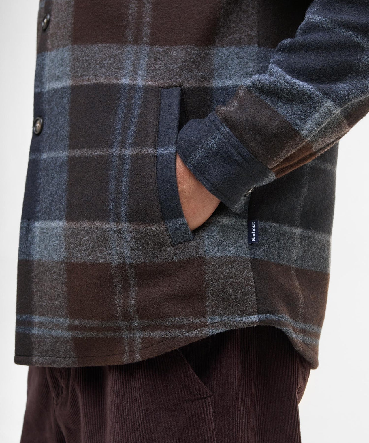 Barbour Chapter Tailored Check Overshirt | Nachtblau