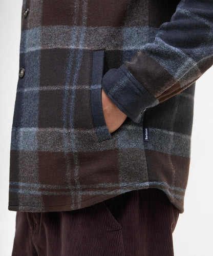 Barbour Chapter Tailored Check Overshirt | Nachtblau