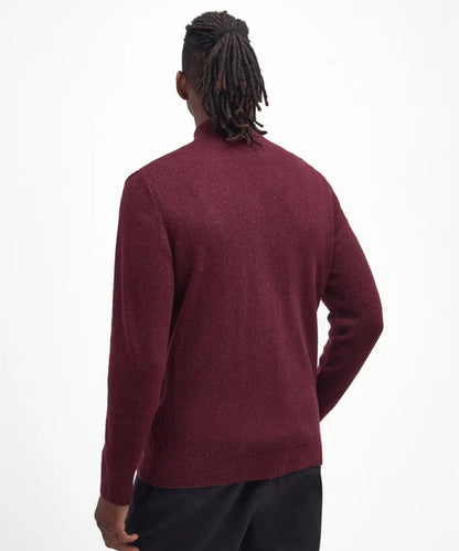 Tisbury Pullover mit hohem Reißverschluss | Bordeauxrot