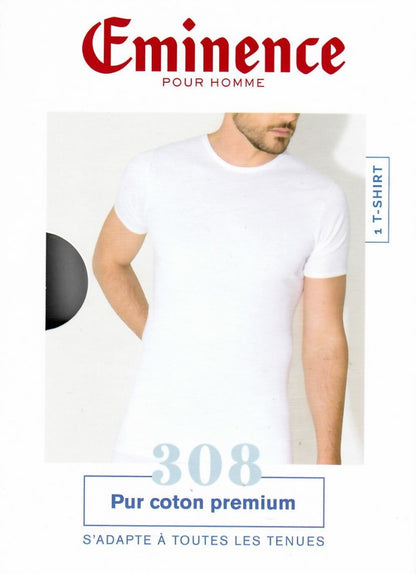 T-Shirt mit Stehkragen | Weiß