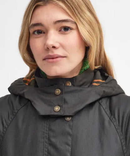 Barbour Long Cannich Wachsjacke Damen | Grün