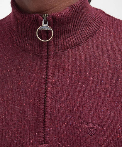 Tisbury Pullover mit hohem Reißverschluss | Bordeauxrot