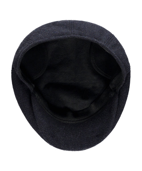 Classic Wool Cap with Earflaps | Navy Blue