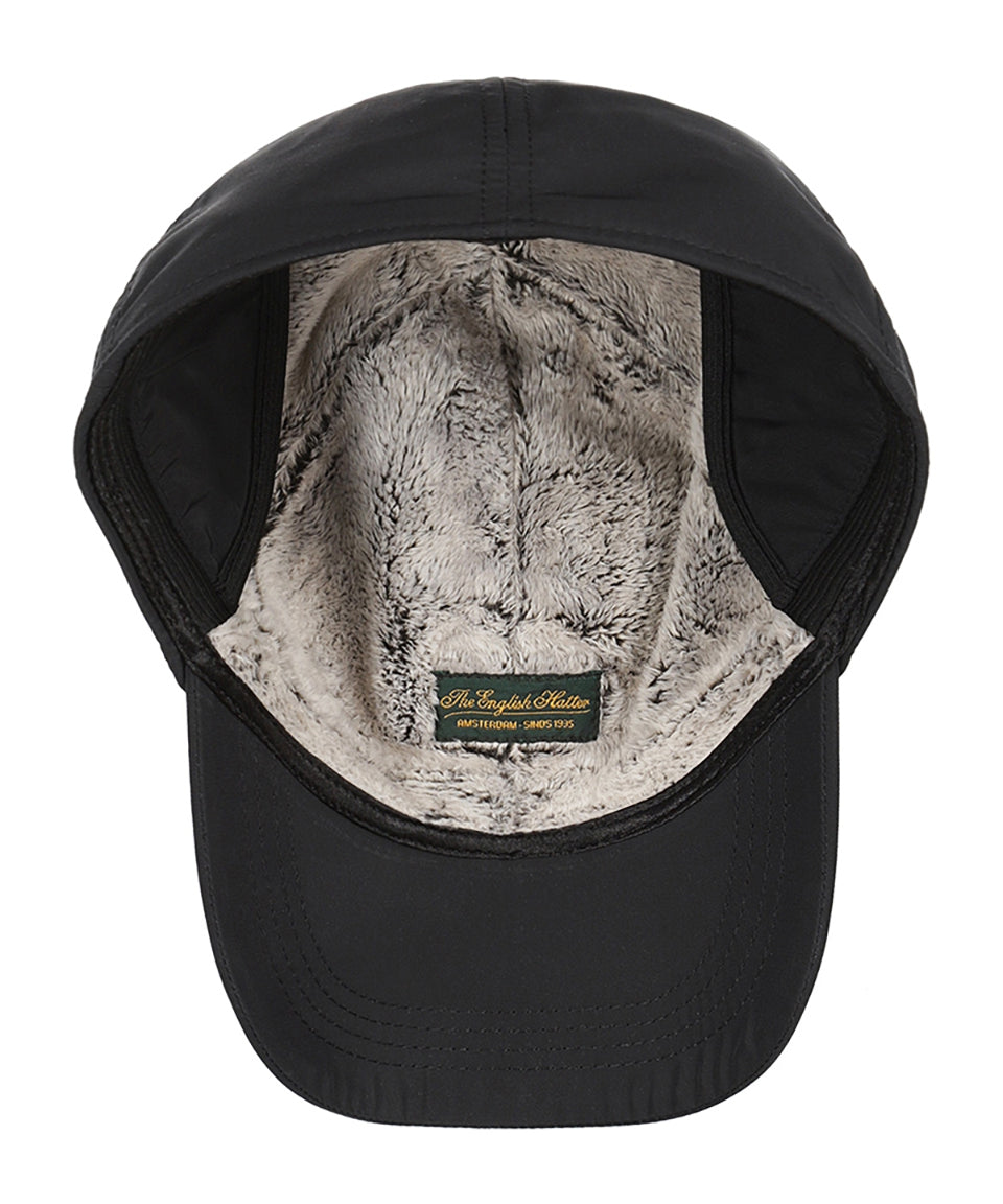 Baseball Cap oorflap | Zwart