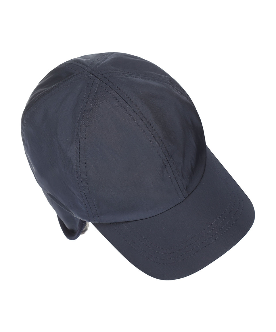 Woll-Baseballkappe mit Ohrenklappen | Marineblau