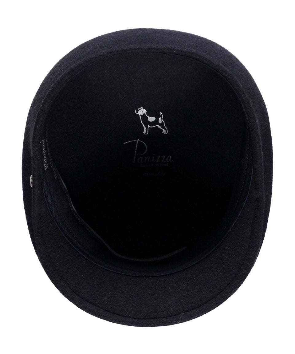 Italian Blocked Cap | Navy Blue