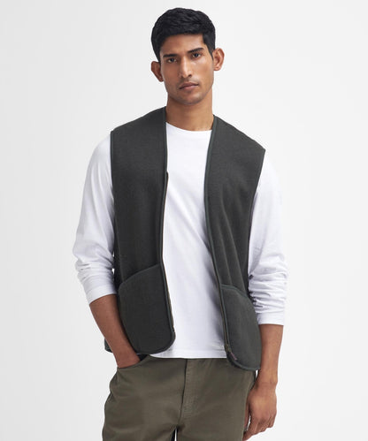 Warmer Pile-Liner-Bodywarmer | Grün