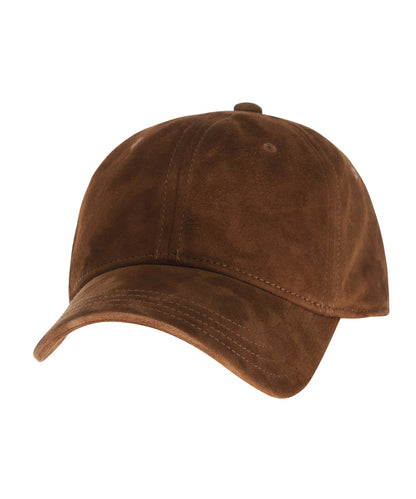 Goat Suede Baseball Cap  | Kastanje Bruin