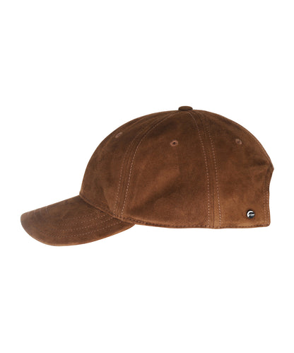 Goat Suede Baseball Cap  | Kastanje Bruin