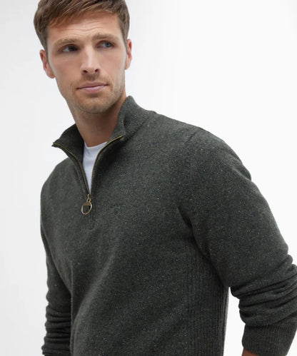 Tisbury Pullover mit hohem Reißverschluss | Grün
