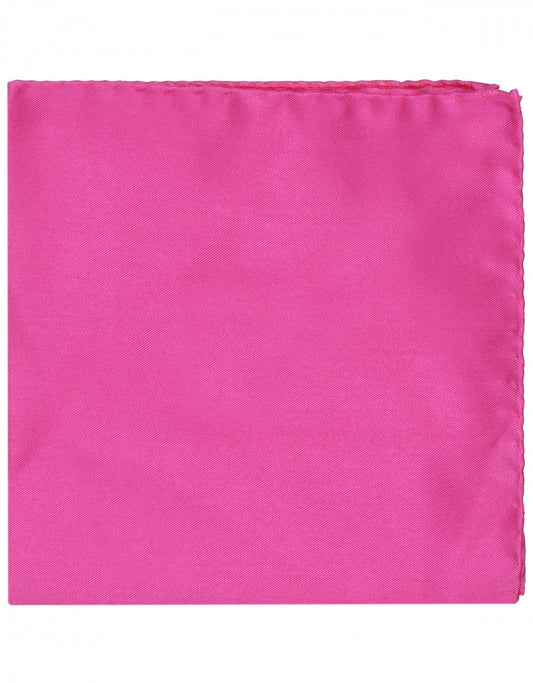 Einstecktuch aus Seide Uni | Fuchsia