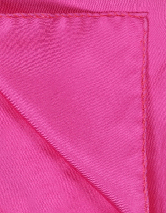 Einstecktuch aus Seide Uni | Fuchsia