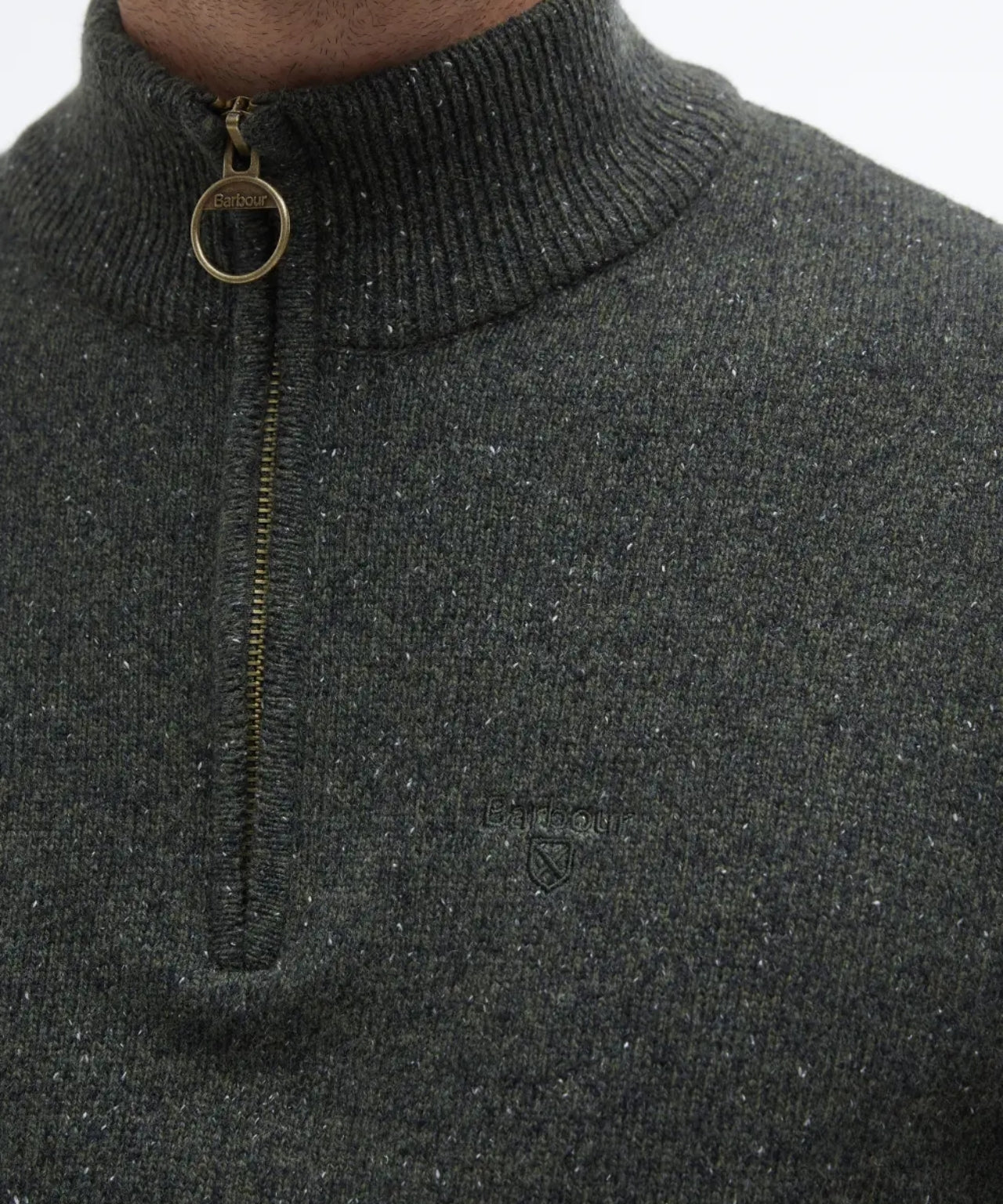 Tisbury Pullover mit hohem Reißverschluss | Grün