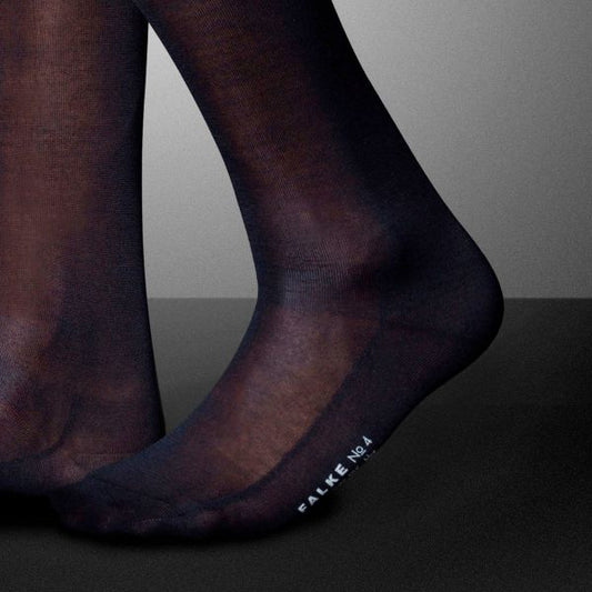 Pure Silk Men's Knee Socks | Blue