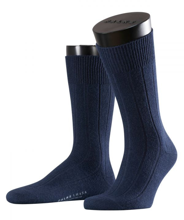 Lhasa Rib men's socks | Blue