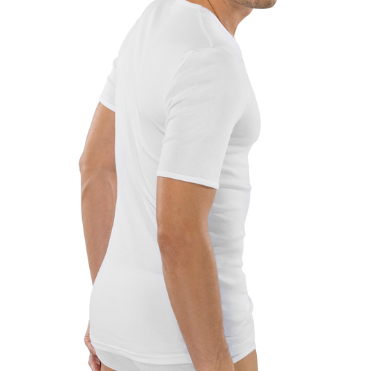 Schiesser T-Shirt mit Rundhalsausschnitt | Weiß