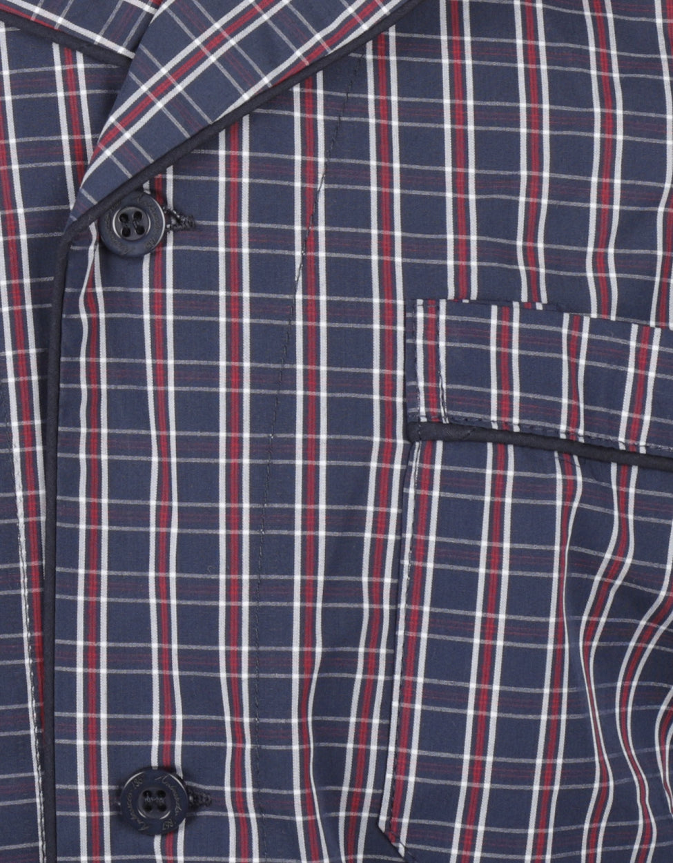 Klassischer Baumwollpyjama | Blau