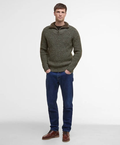 Barbour New Tyne Pullover mit halbem Reißverschluss | Grau
