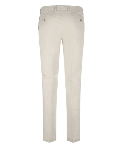 Chino Derby Leinen und Baumwolle | Braun