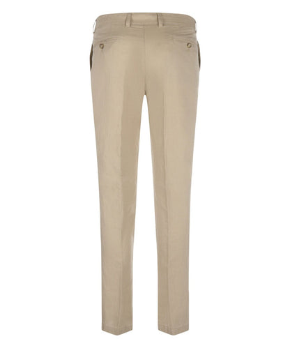 Chino Derby Leinen und Baumwolle | Braun
