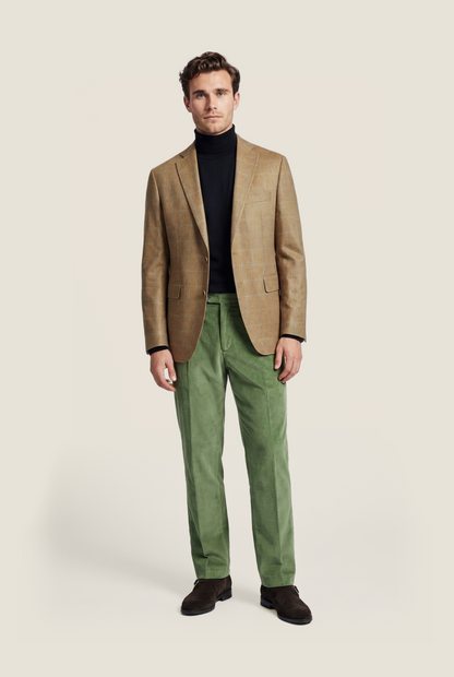 Silk Blazer | Brown